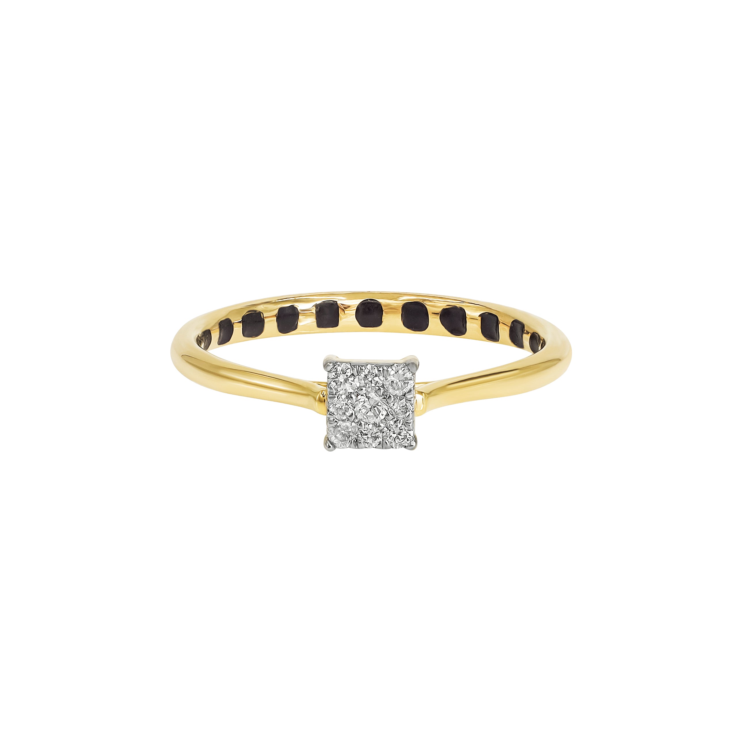 Chic Square Diamond Ring