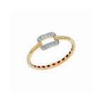 Clasp Diamond Ring