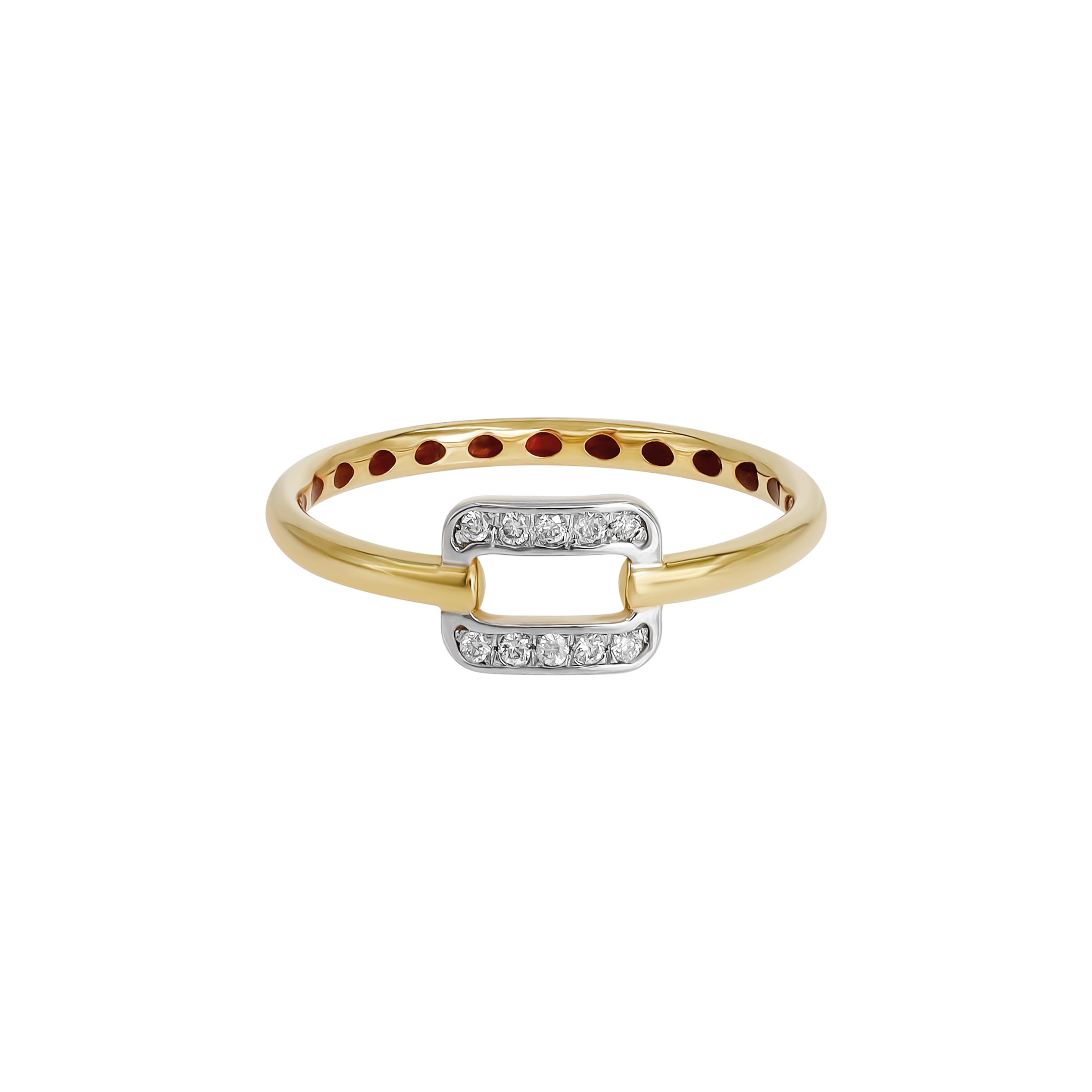 Clasp Diamond Ring