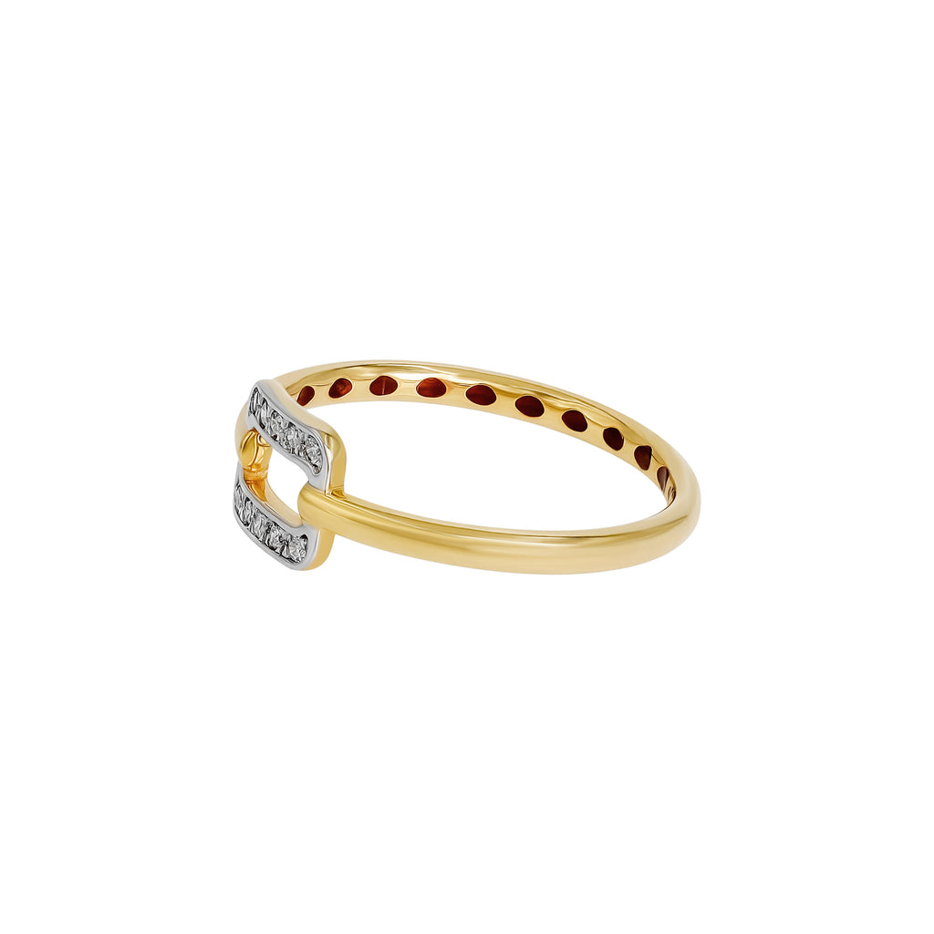 Clasp Diamond Ring