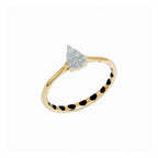Noir Pear Diamond Ring