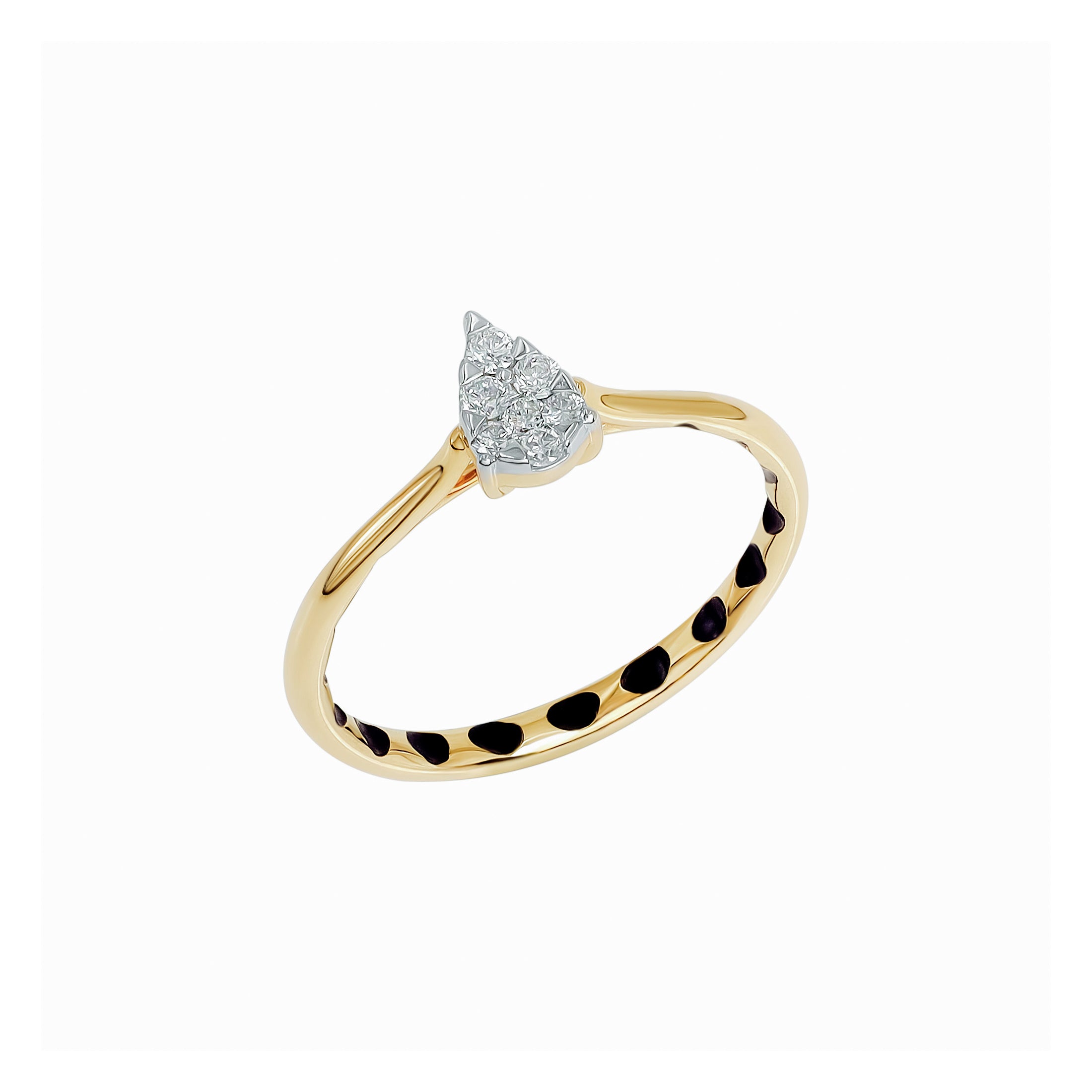 Noir Pear Diamond Ring