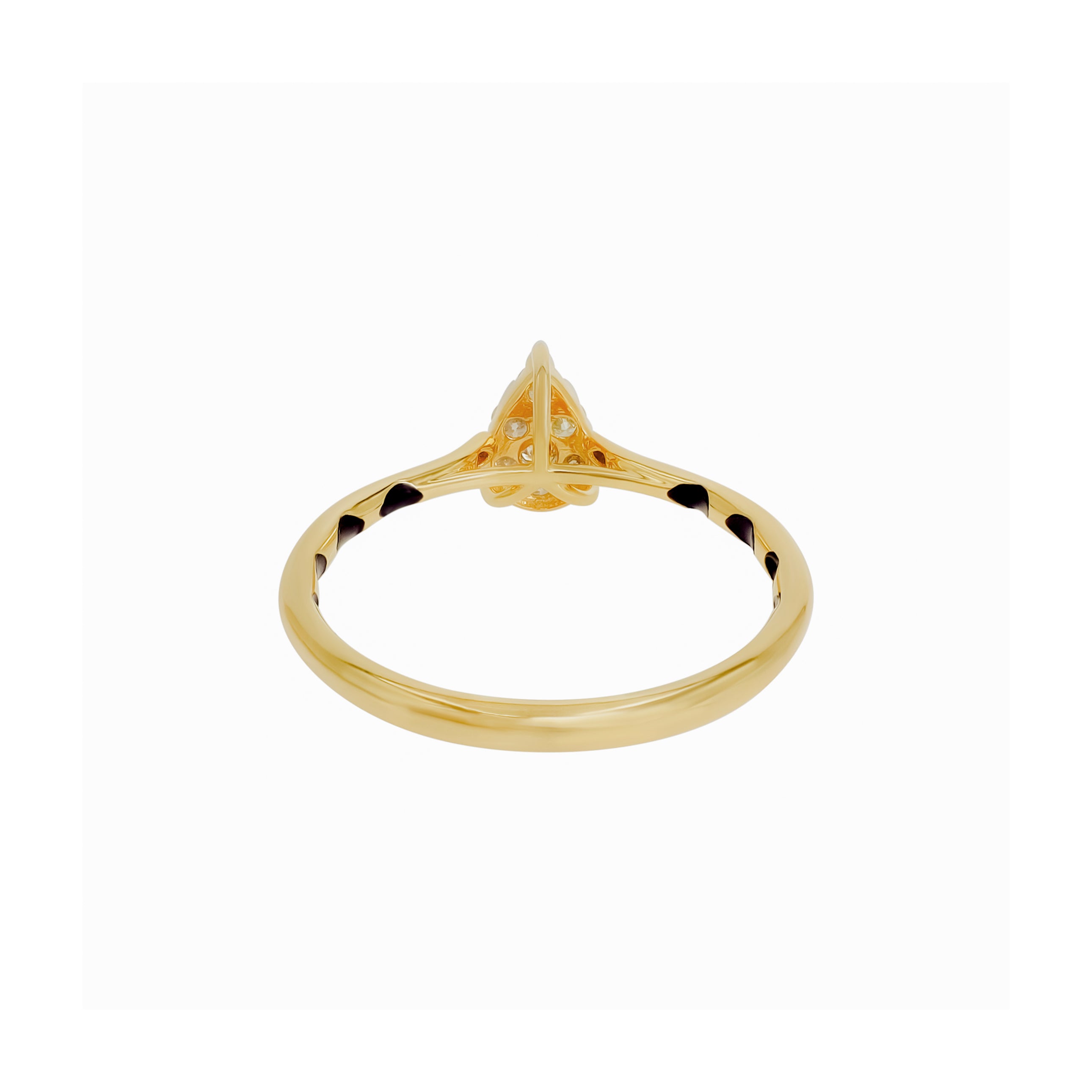 Noir Pear Diamond Ring