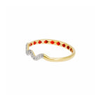 Wavy Diamond Ring