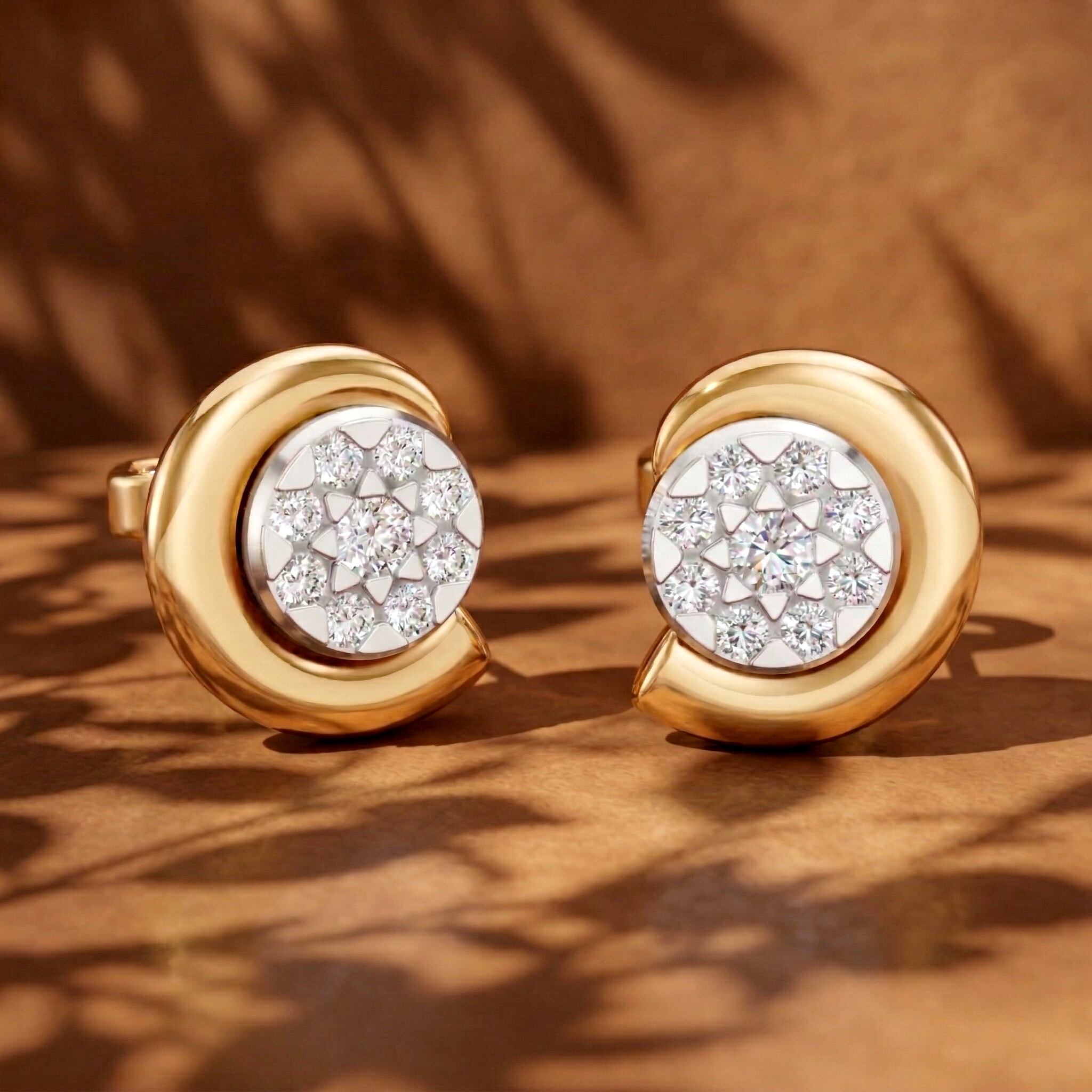 Nebula Crescent Earrings