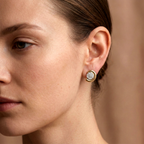 Nebula Crescent Earrings