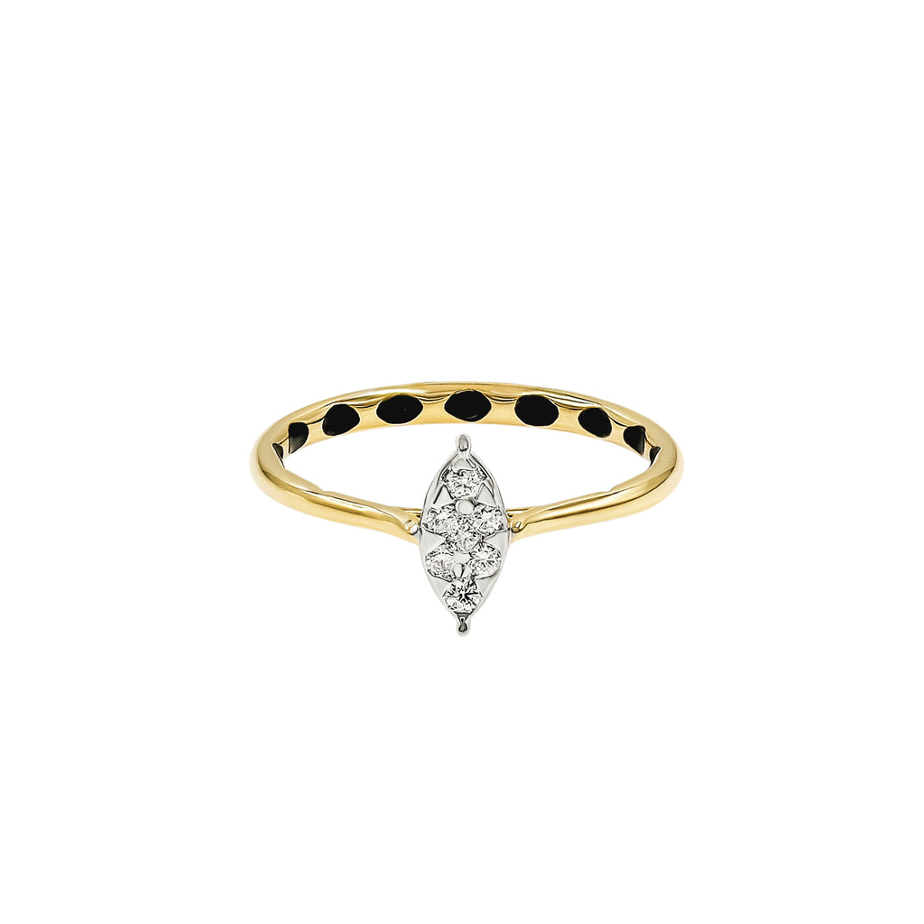 Vertical Marquise Ring