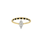Vertical Marquise Ring
