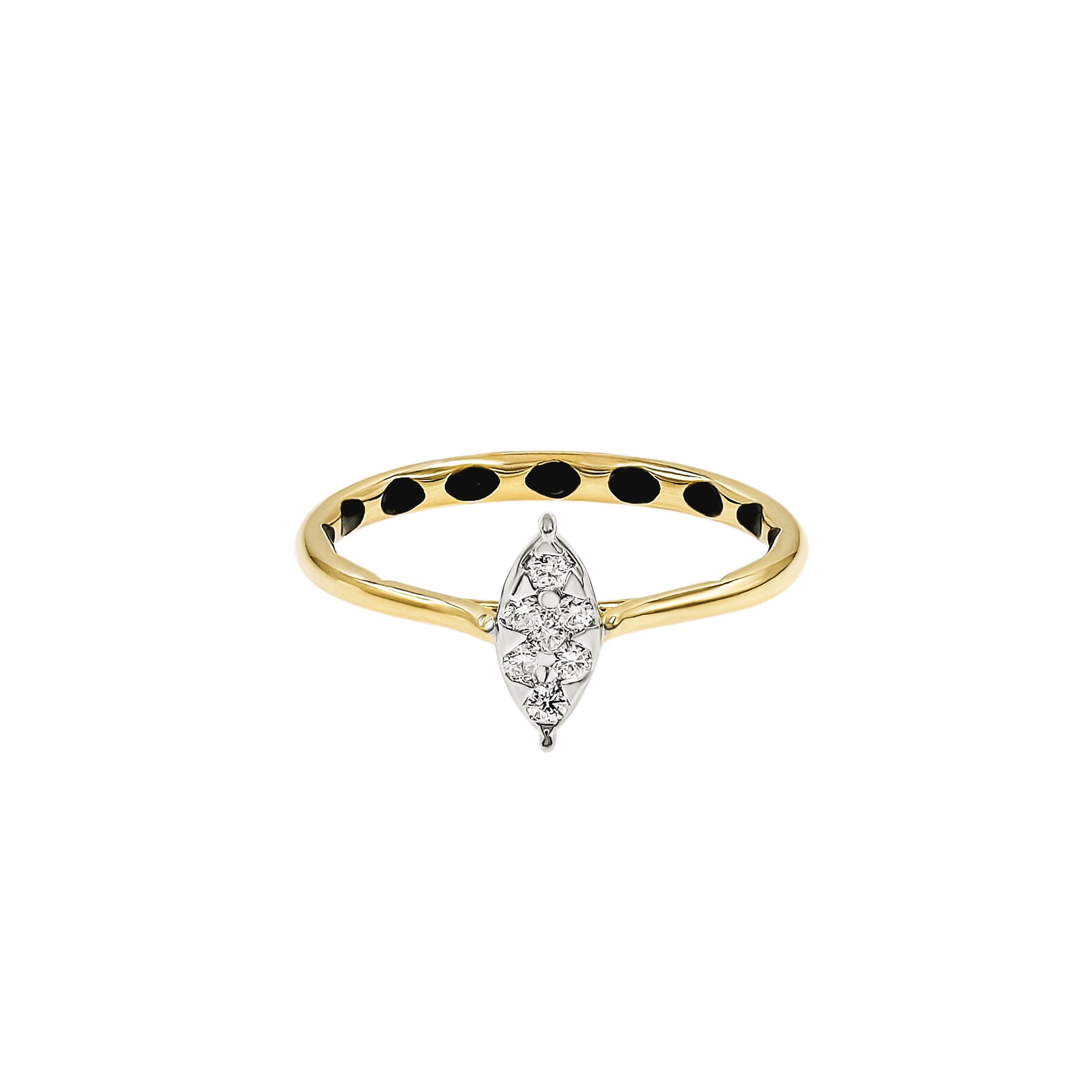 Vertical Marquise Ring
