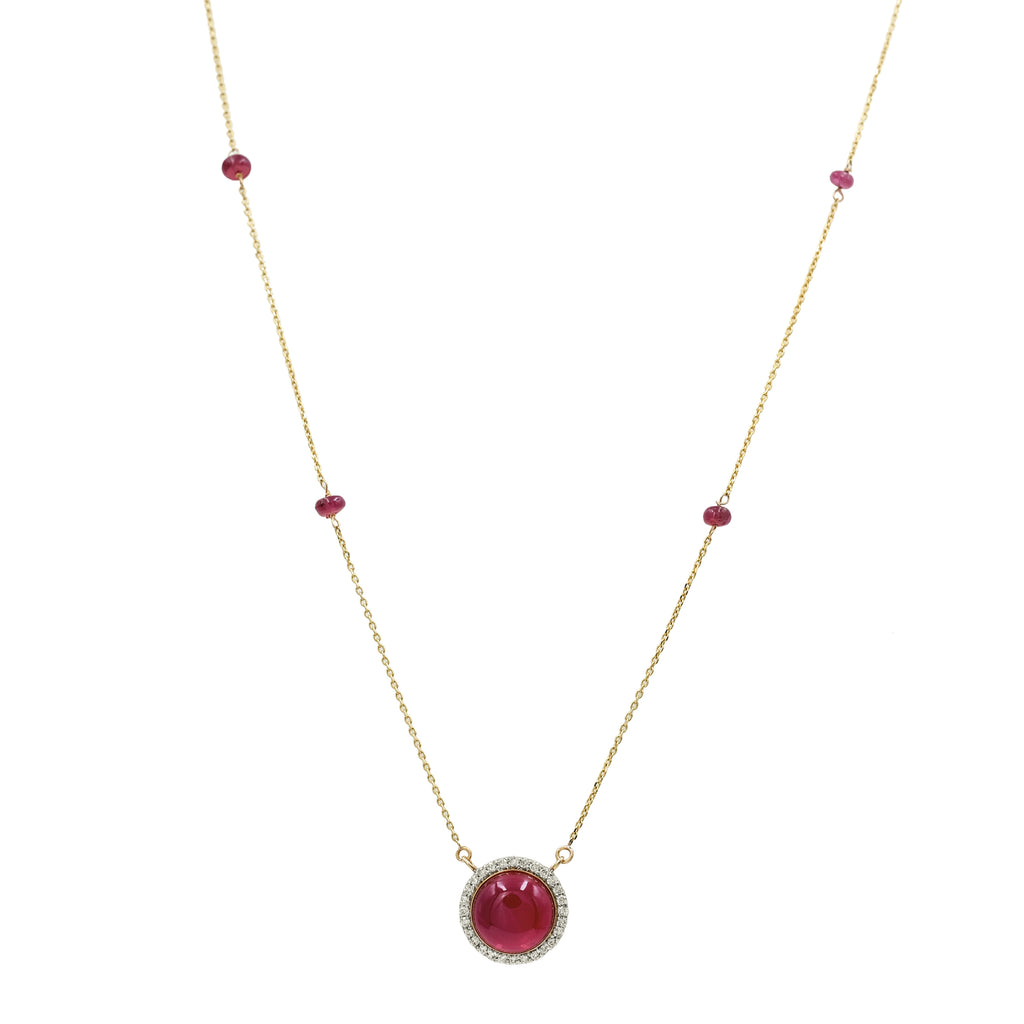 Cabochon Ruby Pendant