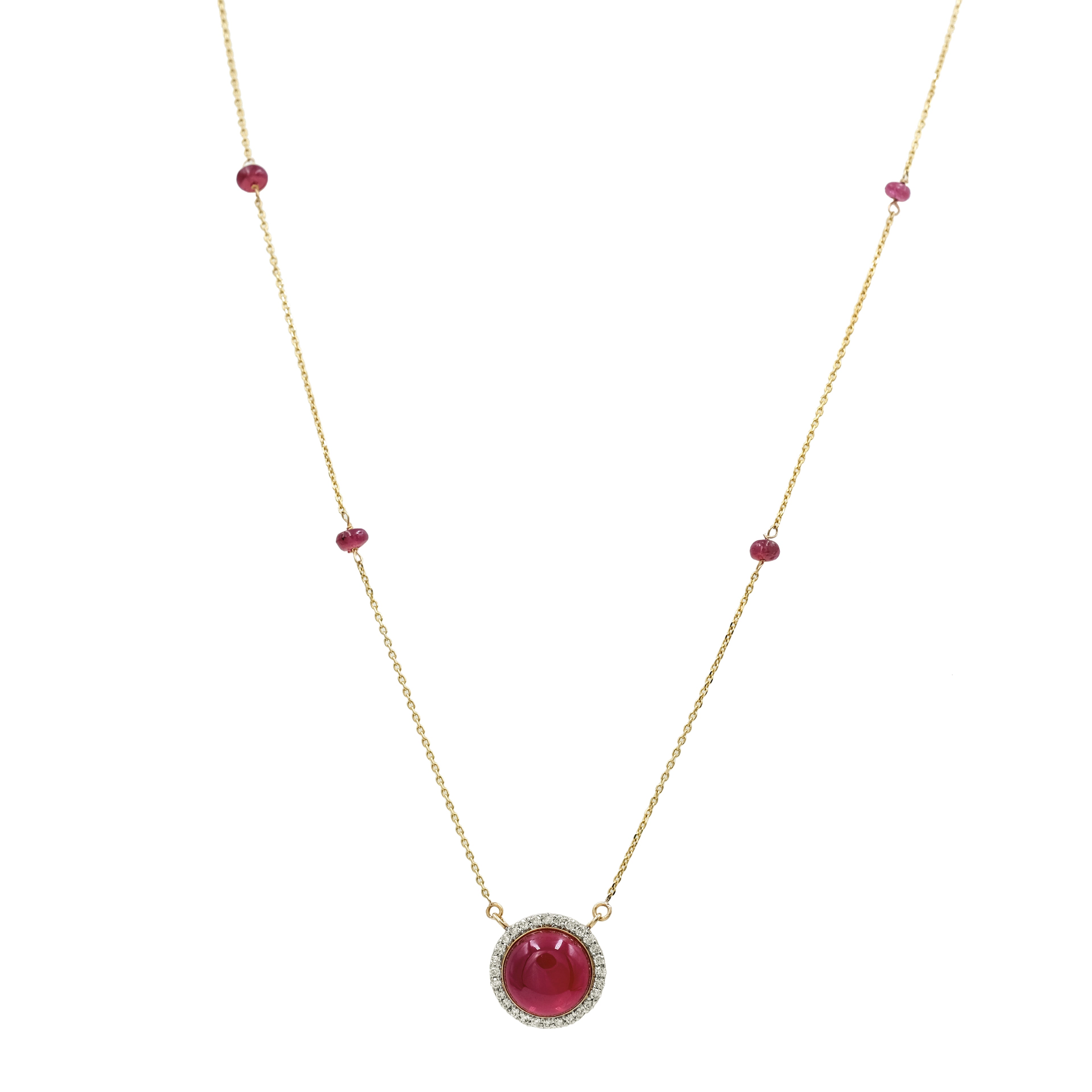 Cabochon Ruby Pendant