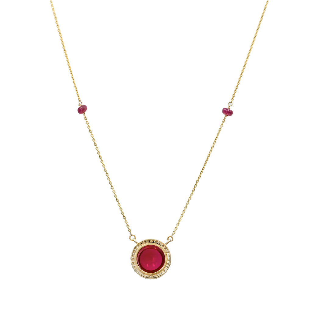 Cabochon Ruby Pendant