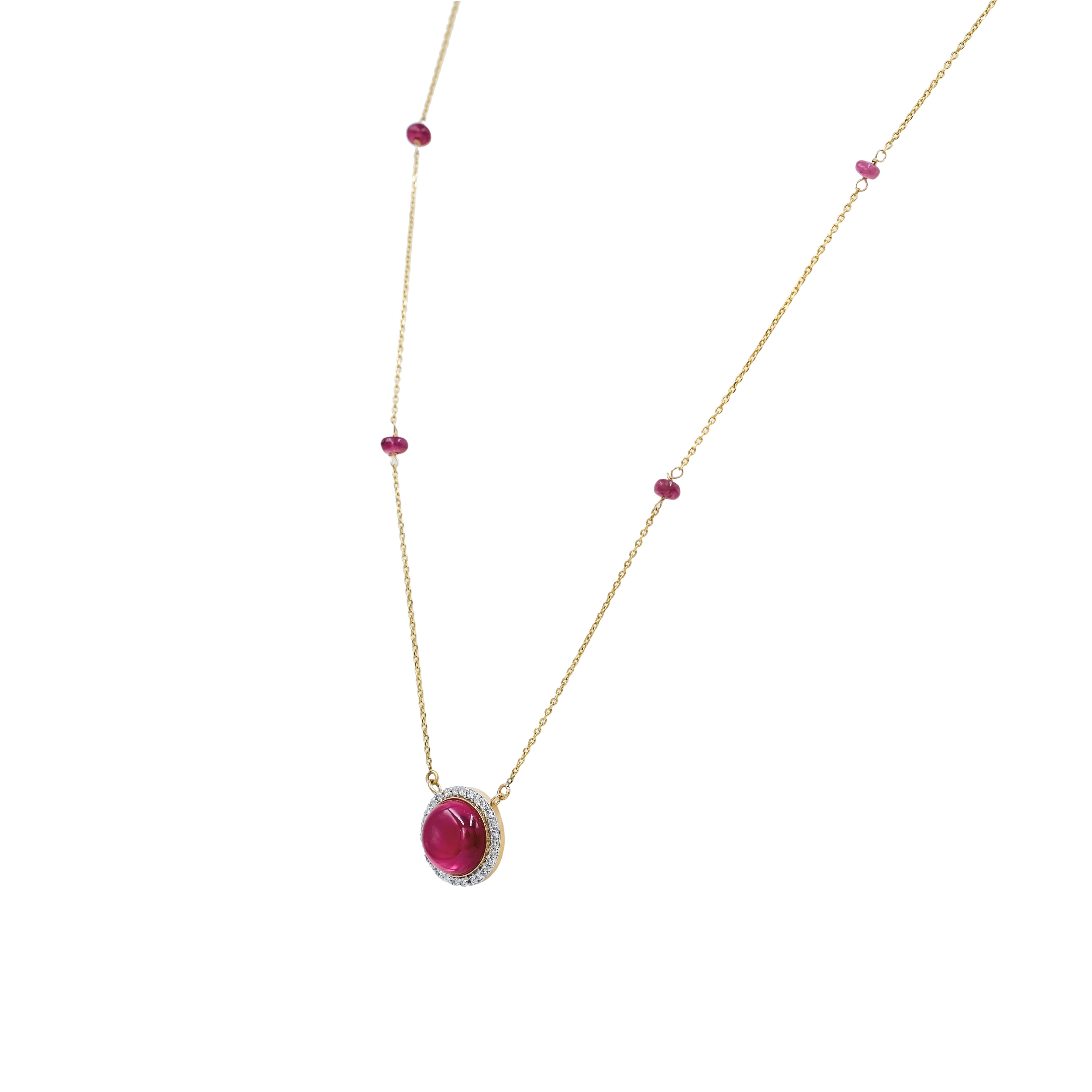 Cabochon Ruby Pendant