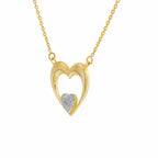 Nested Heart Diamond Pendant