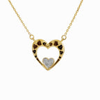 Nested Heart Diamond Pendant