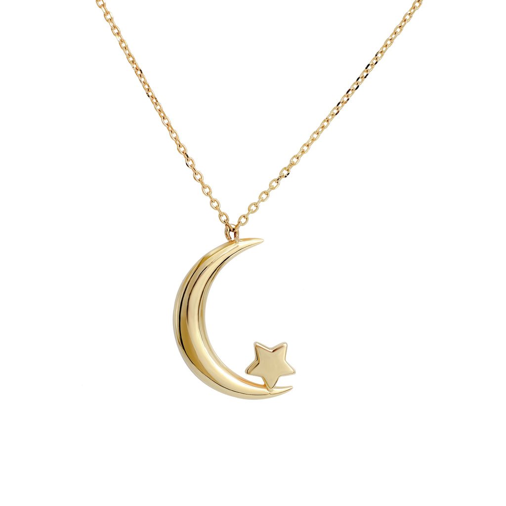 Luna Star Gold Pendant