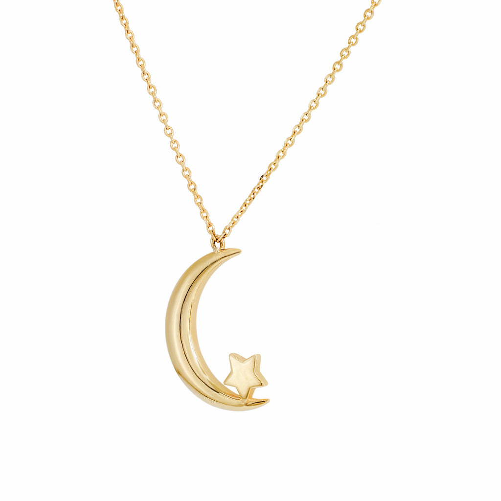 Luna Star Gold Pendant