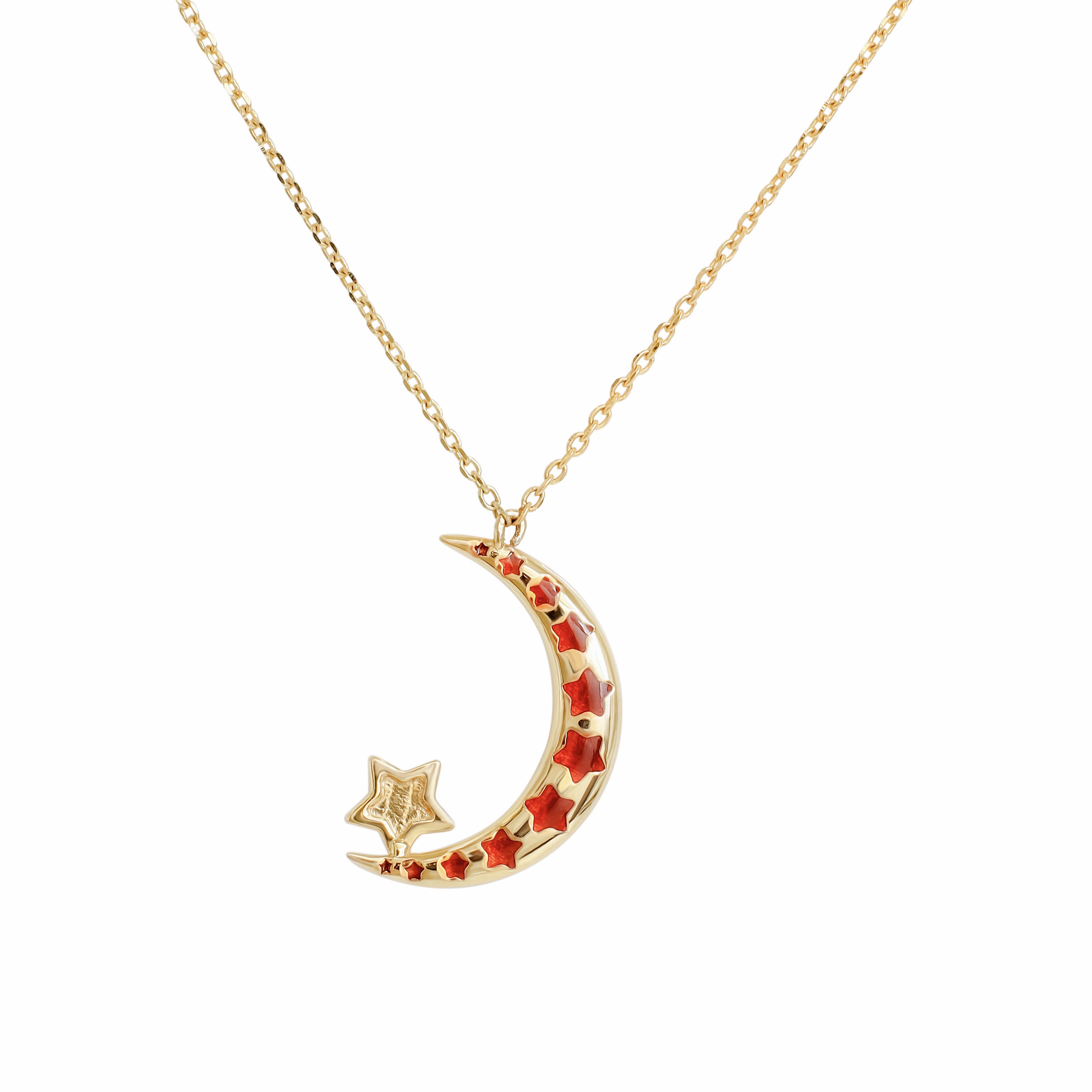 Luna Star Gold Pendant