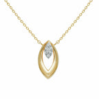 Celestial Leaf Diamond Pendant