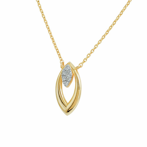 Celestial Leaf Diamond Pendant
