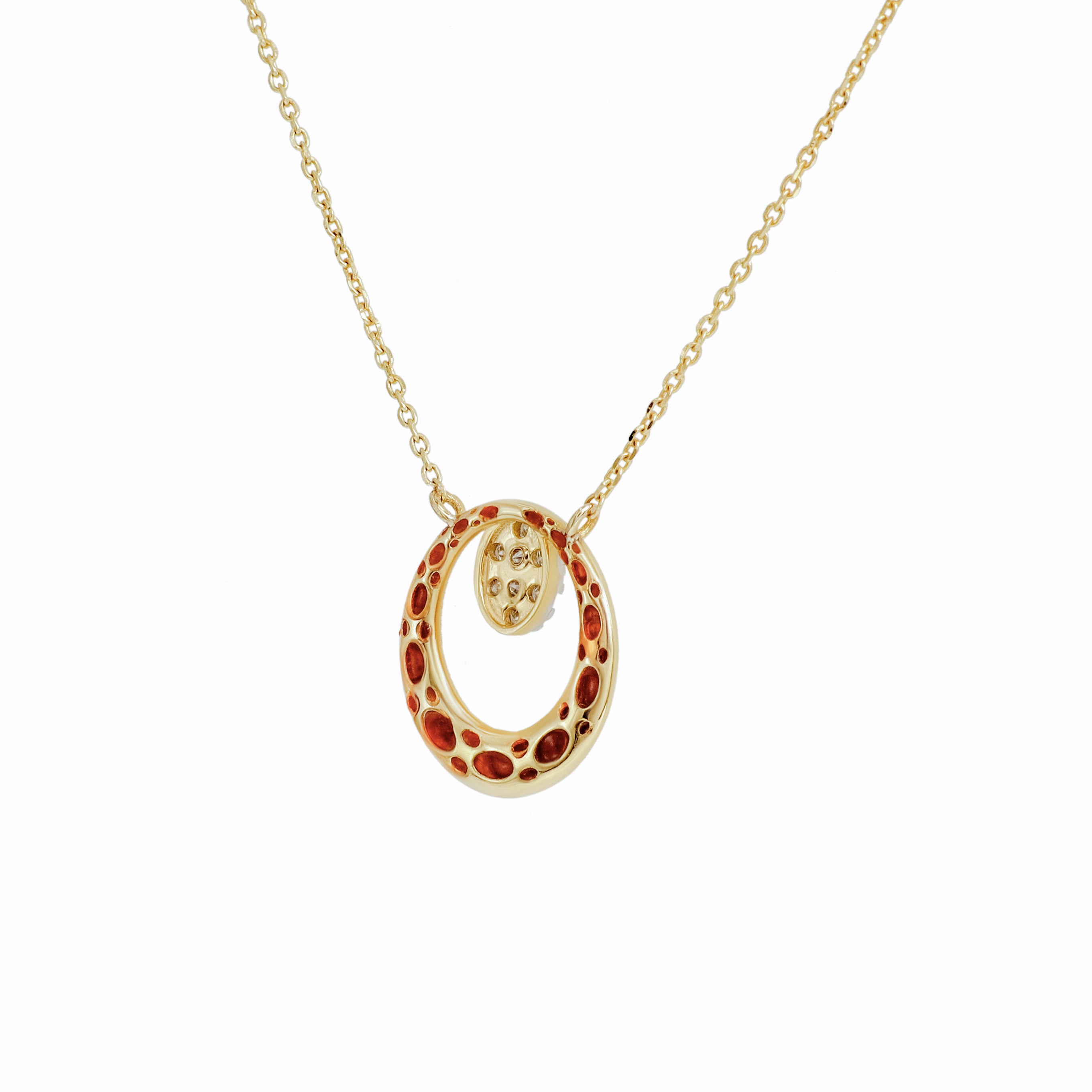 Oval Diamond Pendant
