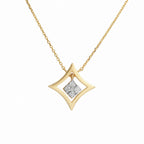Star Frame Diamond Pendant
