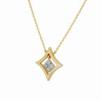Star Frame Diamond Pendant