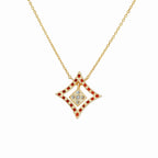 Star Frame Diamond Pendant