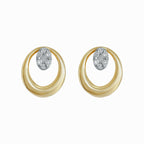 Oval Diamond Earring