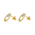 Oval Diamond Earring