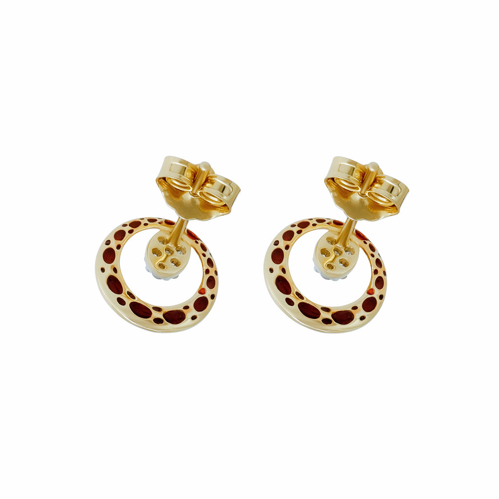 Oval Diamond Earring