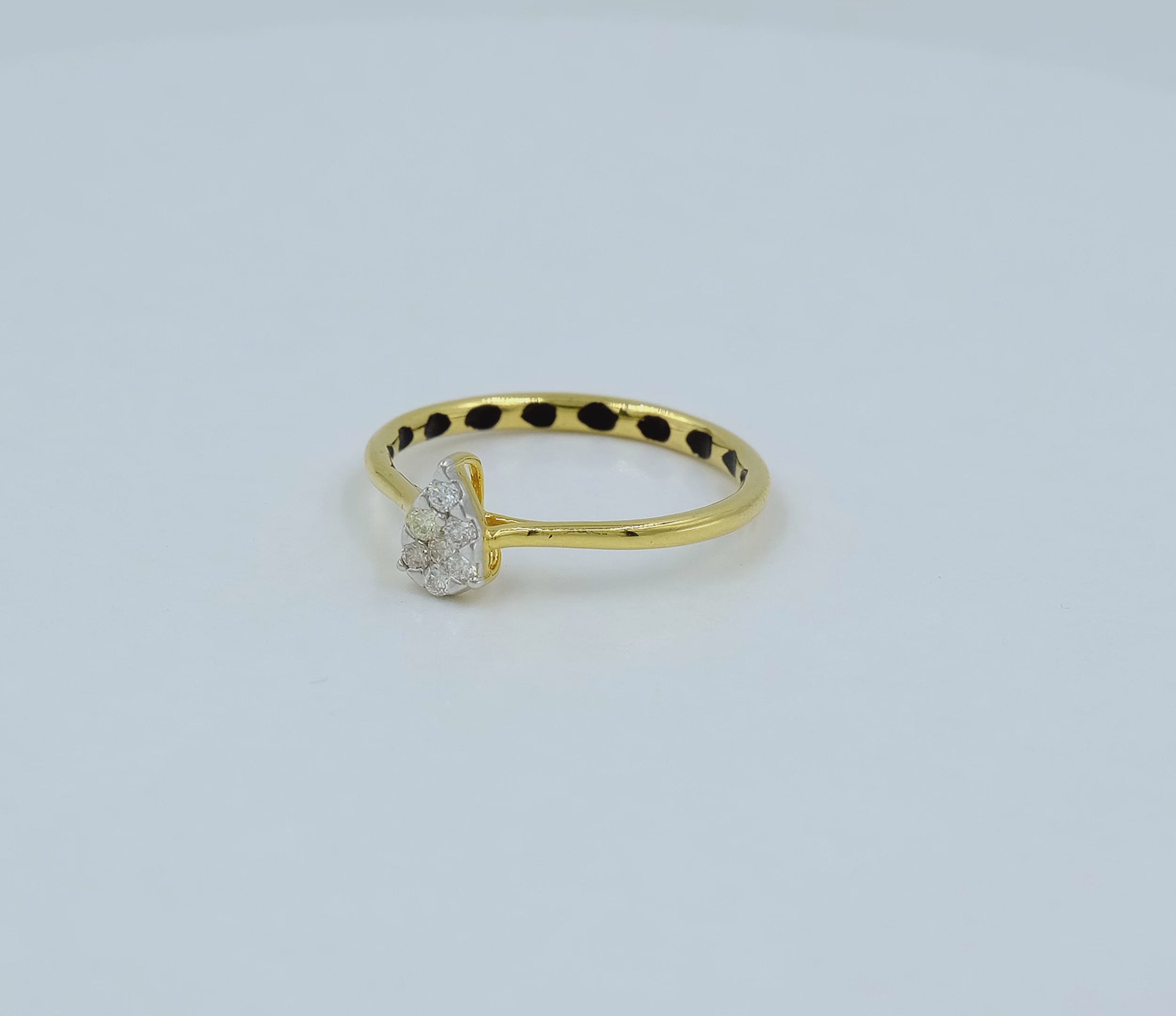 Noir Pear Diamond Ring