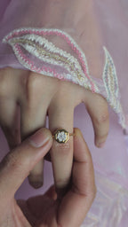 Octagon Diamond Ring