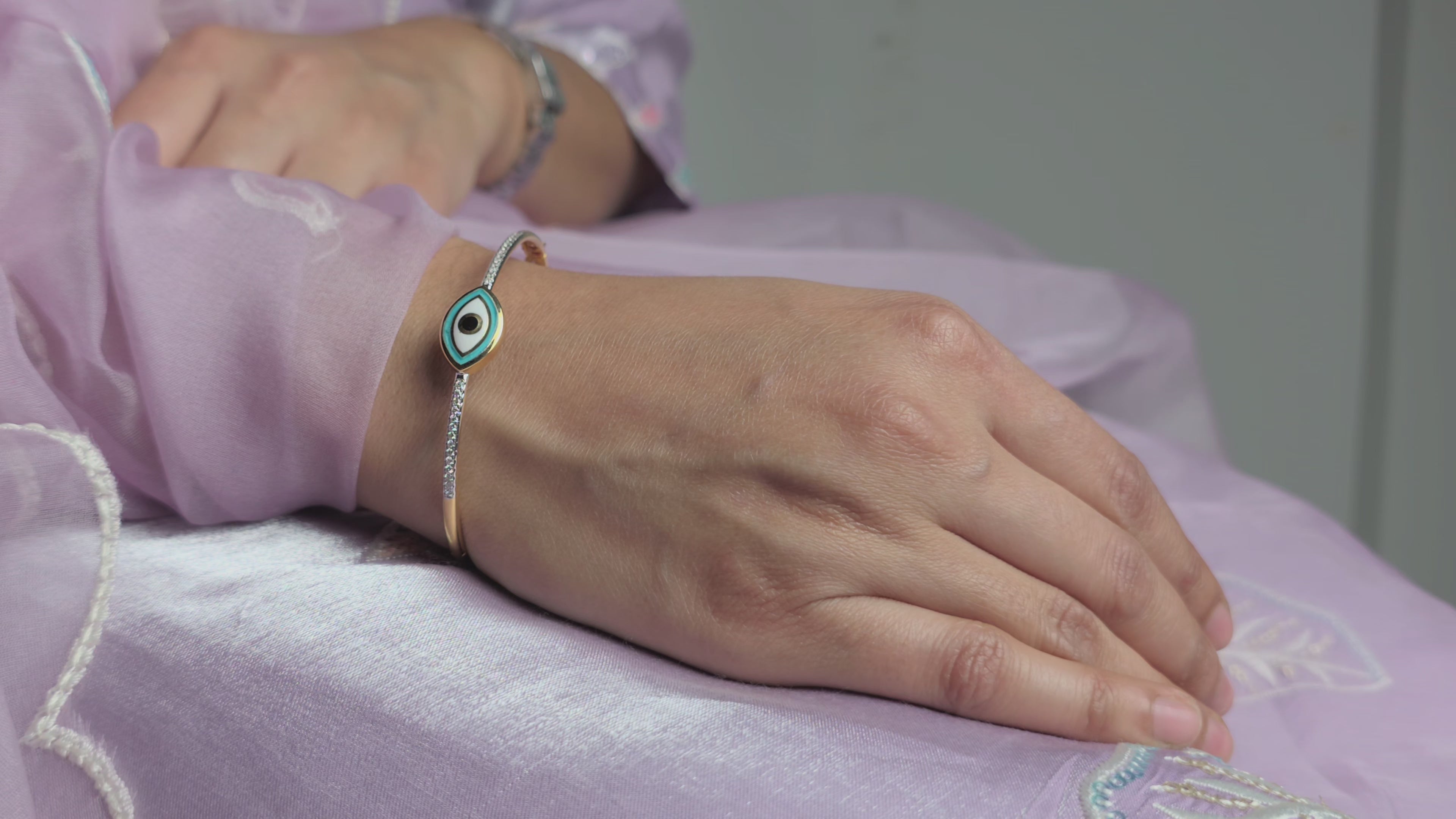 Evil-eye Diamond Bracelet