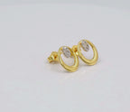 Oval Diamond Earring