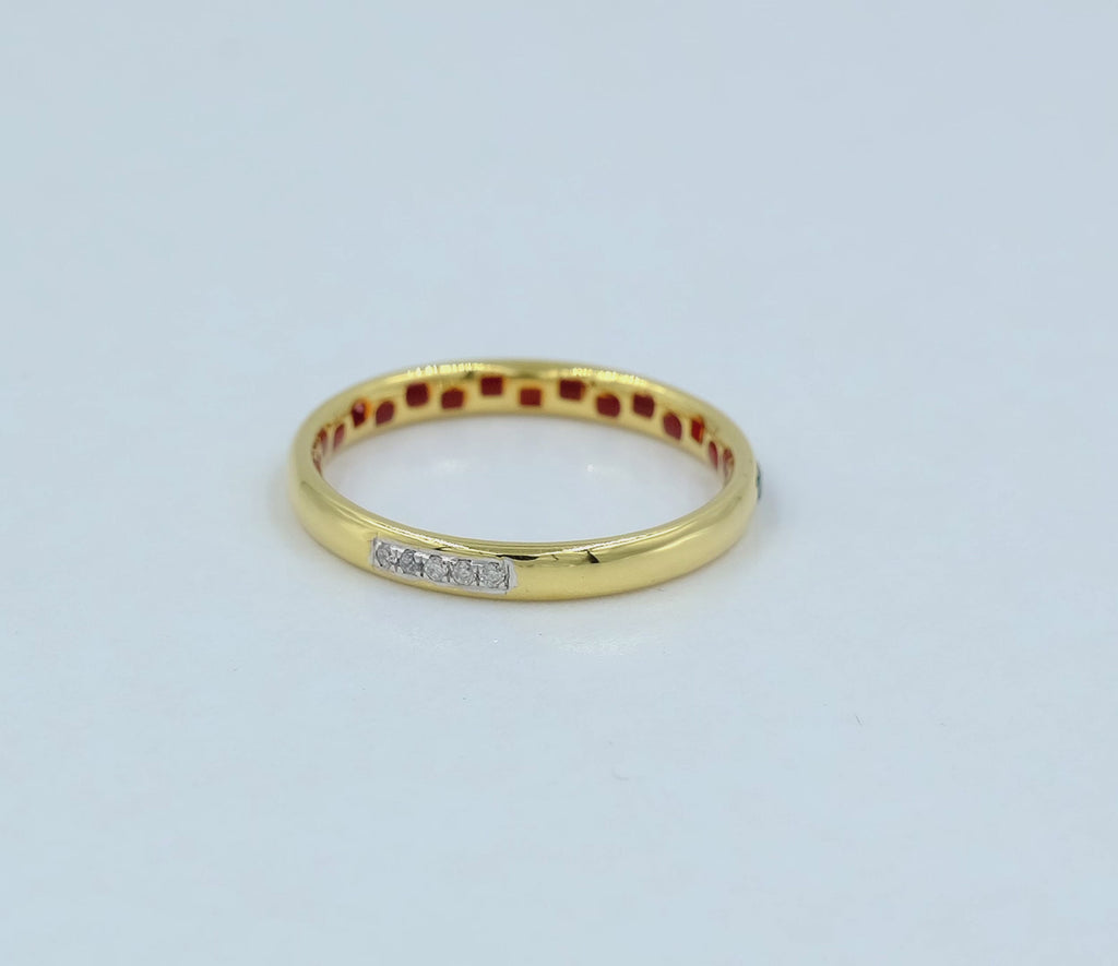 Trinity Bar Diamond Ring